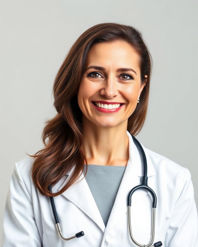 Portrait of Dr. Elena Vasquez, Interventional Cardiologist