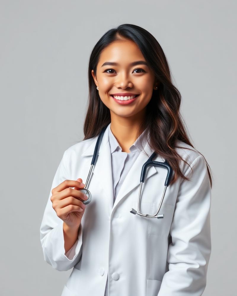 Portrait of Dr. Aria Nakamura, Pediatrician