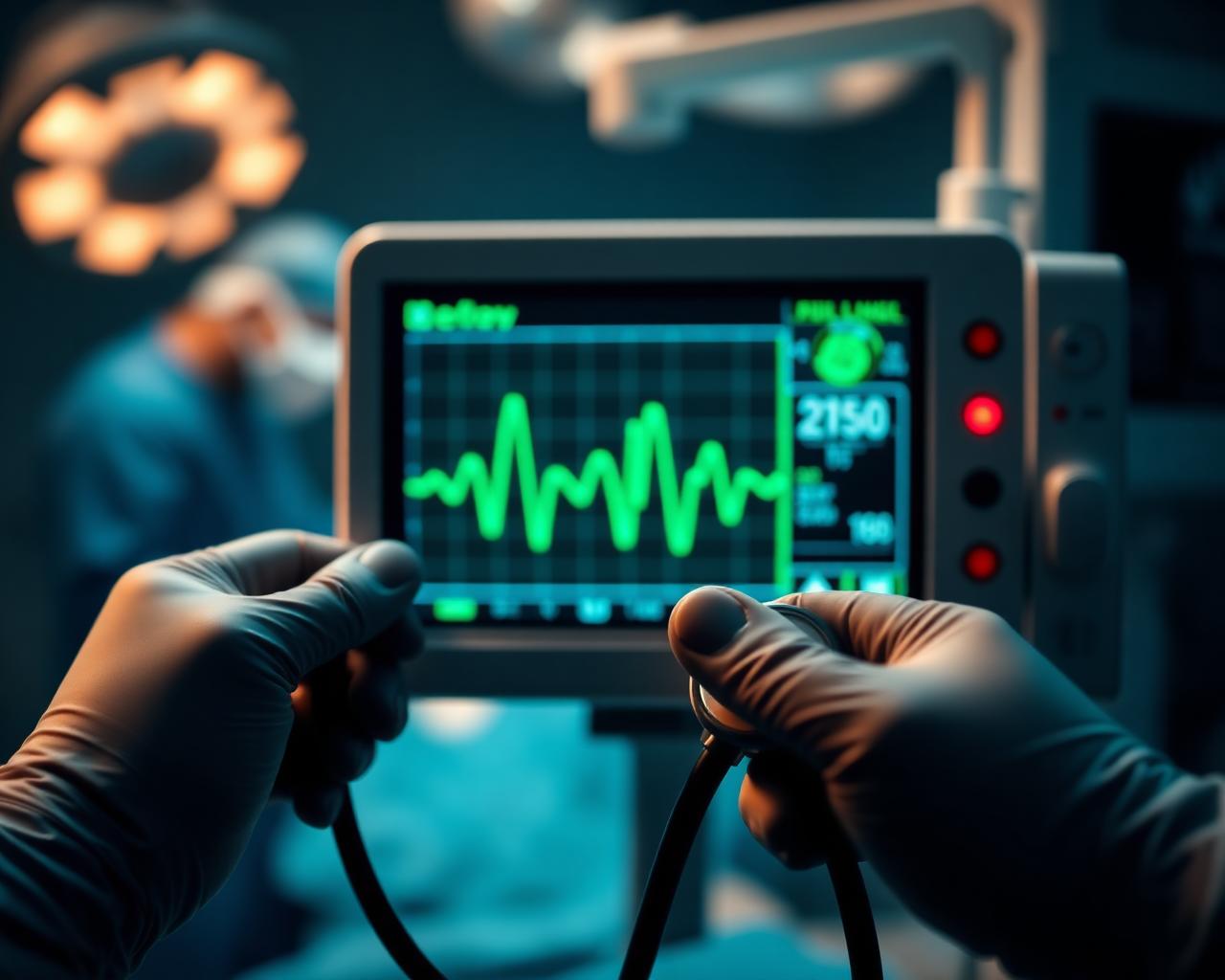 ECG monitor in operating room